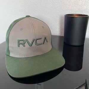 rvca green snapback